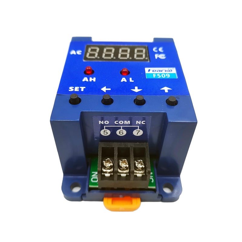 nodehawk AC Digital Display Ammeter Upper and Lower Limit Alarm Current Induction Relay delay ac Alarm Return Difference 220v - Image 1